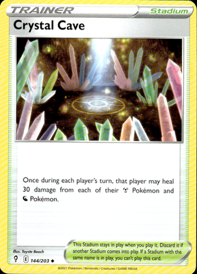 Crystal Cave Evolving Skies 144/203 Uncommon Pokémon — English Near Mint