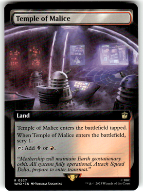 Temple of Malice (Extended Art) Universes Beyond: Doctor Who 527 R Near Mint