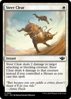Steer Clear OTJ 31 NM Magic: The Gathering
