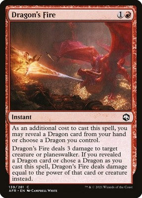Dragon's Fire AFR 139 NM Magic: The Gathering