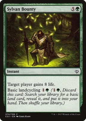 Sylvan Bounty E01 74 NM Magic: The Gathering