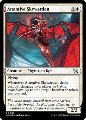 Attentive Skywarden MOM 7 NM Magic: The Gathering