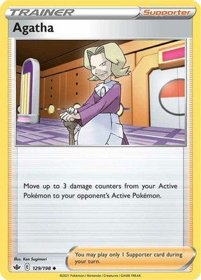 Agatha 129/198 SWSH06: Chilling Reign Pokémon TCG