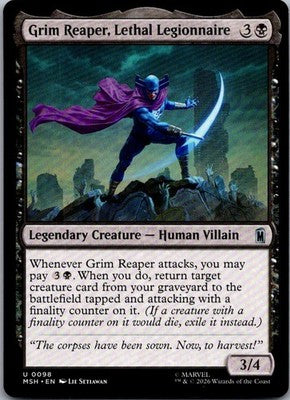 Grim Reaper, Lethal Legionnaire 98 Marvel Super Heroes Magic: The Gathering NM