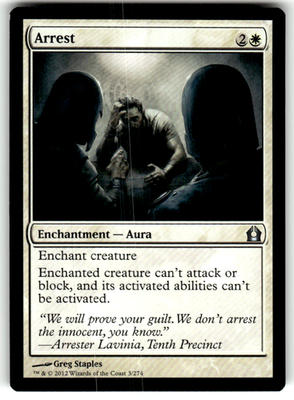 Arrest Return to Ravnica 3 U Magic: The Gathering Near Mint
