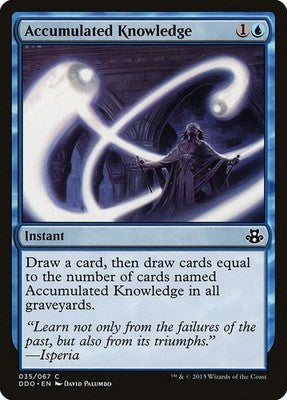 Accumulated Knowledge DDO 35 LP Magic: The Gathering