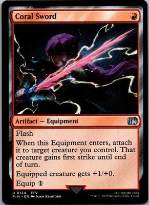 Coral Sword 134 Uncommon FINAL FANTASY Magic: The Gathering Near Mint