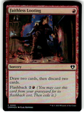 Faithless Looting Commander Masters 220 C Foil Magic: The Gathering Near Mint