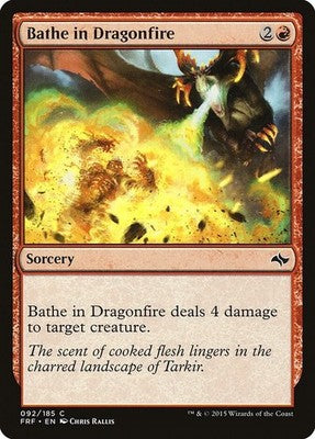 Bathe in Dragonfire FRF 92 NM Magic: The Gathering