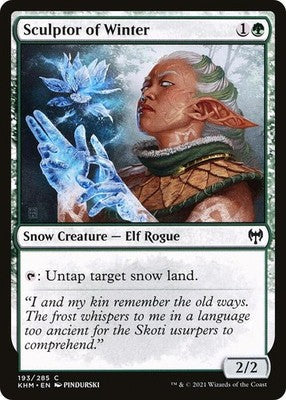 Sculptor of Winter KHM 193 NM Magic: The Gathering