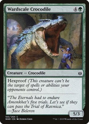 Wardscale Crocodile WAR 183 NM Magic: The Gathering