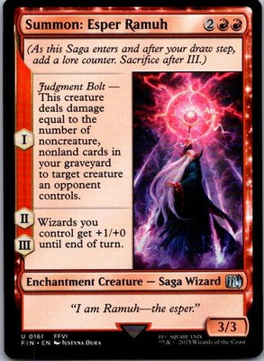Summon: Esper Ramuh 161 Uncommon FINAL FANTASY Magic: The Gathering Near Mint