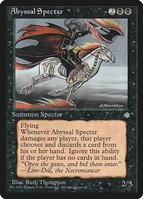 Abyssal Specter ICE 113 LP Magic: The Gathering