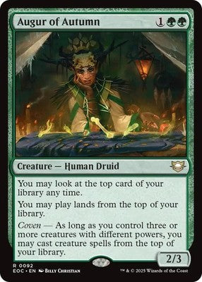 Augur of Autumn EOC 92 NM Magic: The Gathering