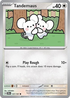 Tandemaus 157/191 SV08: Surging Sparks Pokémon TCG