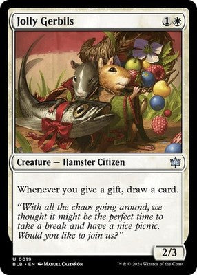Jolly Gerbils BLB 19 NM Magic: The Gathering
