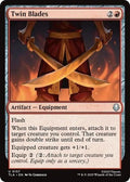 Twin Blades TLA 157 NM Magic: The Gathering