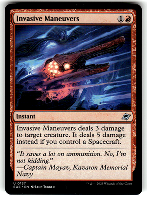Invasive Maneuvers Edge of Eternities 137 U Magic: The Gathering Near Mint