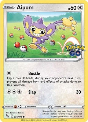 Aipom 056/078 Pokemon GO Pokémon TCG