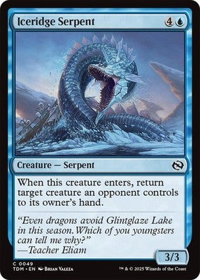 Iceridge Serpent TDM 49 NM Magic: The Gathering