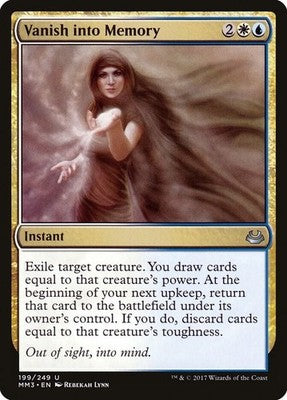 Vanish into Memory MM3 199 NM Magic: The Gathering