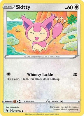 Skitty 210/264 SWSH08: Fusion Strike Pokémon TCG