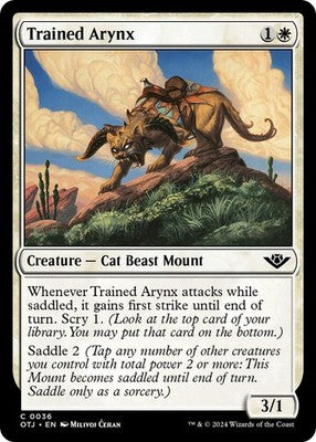 Trained Arynx OTJ 36 NM Magic: The Gathering