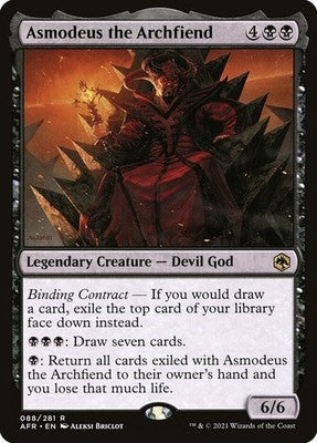 Asmodeus the Archfiend AFR 88 LP Magic: The Gathering