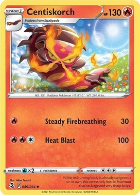Centiskorch (49) 049/264 SWSH08: Fusion Strike Pokémon TCG