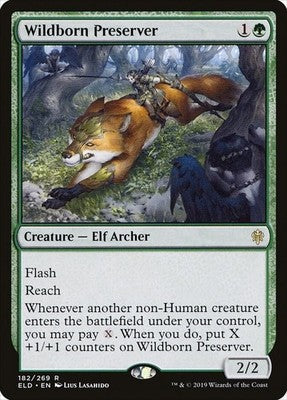 Wildborn Preserver ELD 182 NM Magic: The Gathering