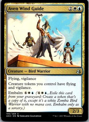 Aven Wind Guide 195 Uncommon Amonkhet Magic: The Gathering Lightly Played