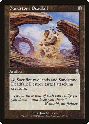 Sandstone Deadfall ODY 307 MP Magic: The Gathering