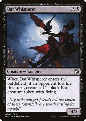 Bat Whisperer MID 86 NM Magic: The Gathering