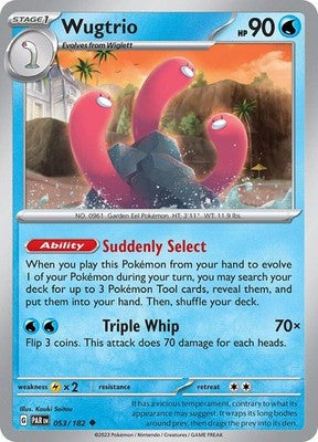 Wugtrio 053/182 SV04: Paradox Rift Pokémon TCG