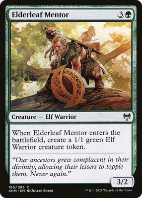 Elderleaf Mentor KHM 165 Foil NM Magic: The Gathering