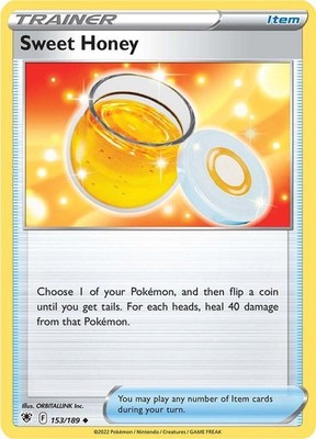 Sweet Honey 153/189 SWSH10: Astral Radiance Reverse Holofoil Pokémon TCG