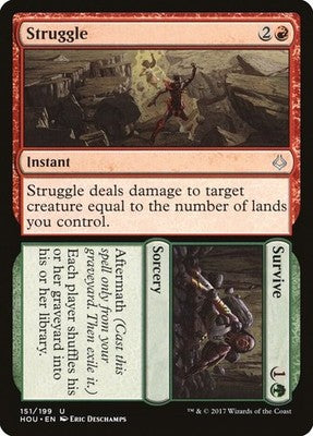 Struggle // Survive HOU 151 NM Magic: The Gathering