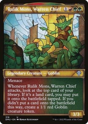 Rulik Mons, Warren Chief DMU 316 NM Magic: The Gathering