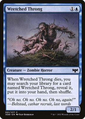 Wretched Throng VOW 91 LP Magic: The Gathering