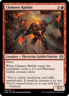 Chimney Rabble ONE 126 NM Magic: The Gathering