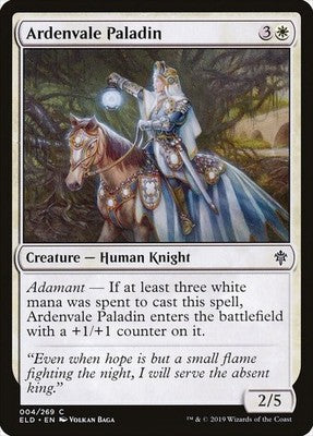 Ardenvale Paladin ELD 4 NM Magic: The Gathering
