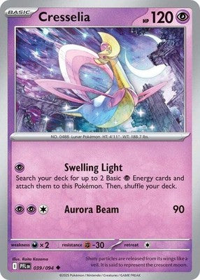 Cresselia 039/094 ME02: Phantasmal Flames Reverse Holofoil Pokémon TCG