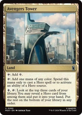 Avengers Tower MSH 260 NM Magic: The Gathering