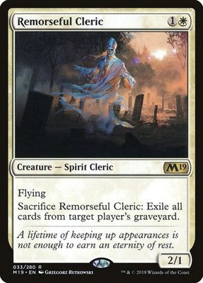 Remorseful Cleric M19 33 NM Magic: The Gathering