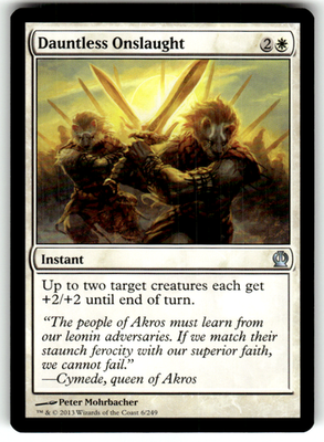 Dauntless Onslaught Theros 6 U Magic: The Gathering Near Mint