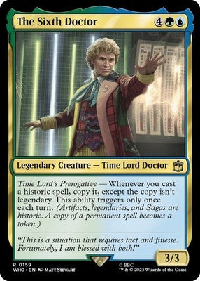 The Sixth Doctor WHO 159 NM Magic: The Gathering