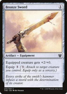 Bronze Sword THB 232 NM Magic: The Gathering