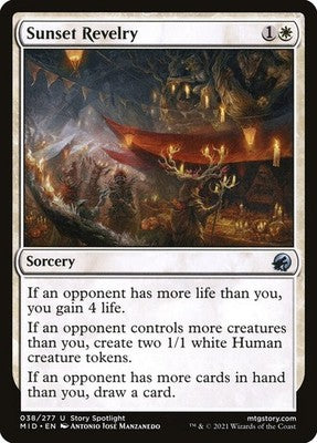 Sunset Revelry MID 38 NM Magic: The Gathering