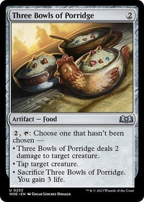 Three Bowls of Porridge WOE 253 NM Magic: The Gathering