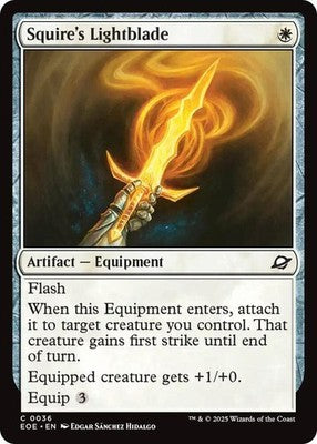 Squire's Lightblade EOE 36 NM Magic: The Gathering